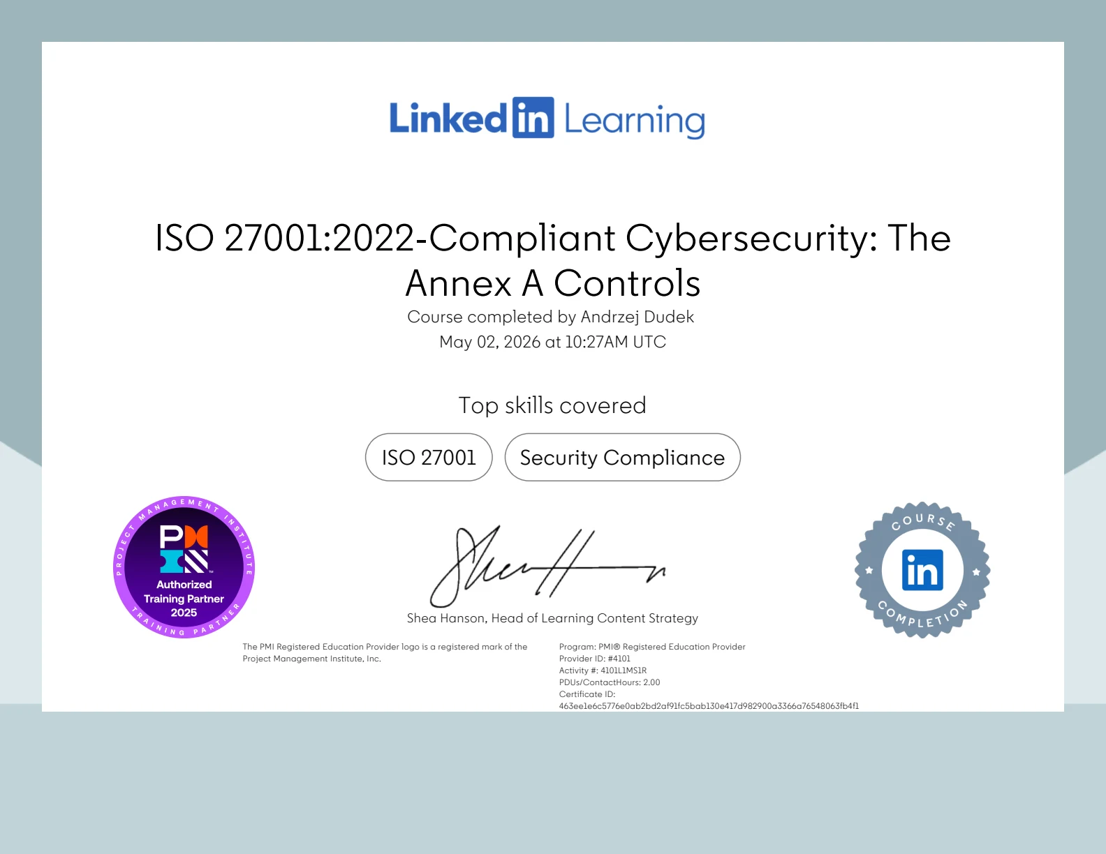 ISO 27001:2022 - Annex A Controls